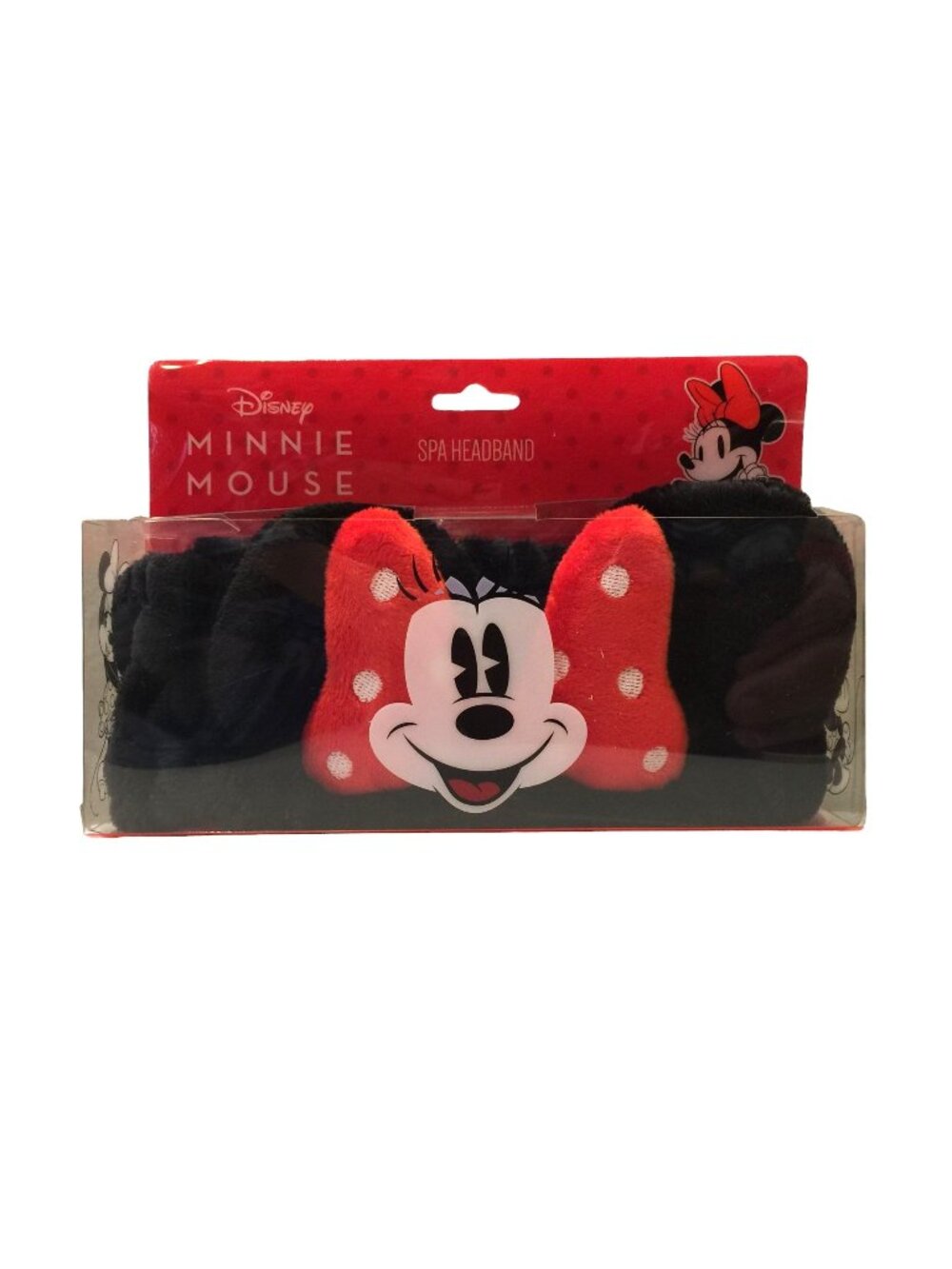 Disney Minnie Mouse Spa Headband Red Black White